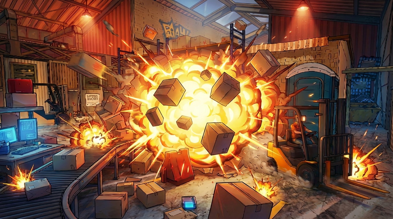 Parcel Frenzy Background Art